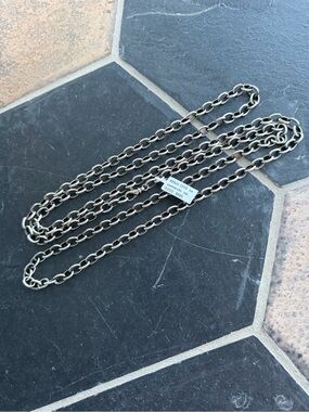 Sterling Silver 925 Link Chain Necklace - Long Oval Links 47.5” long